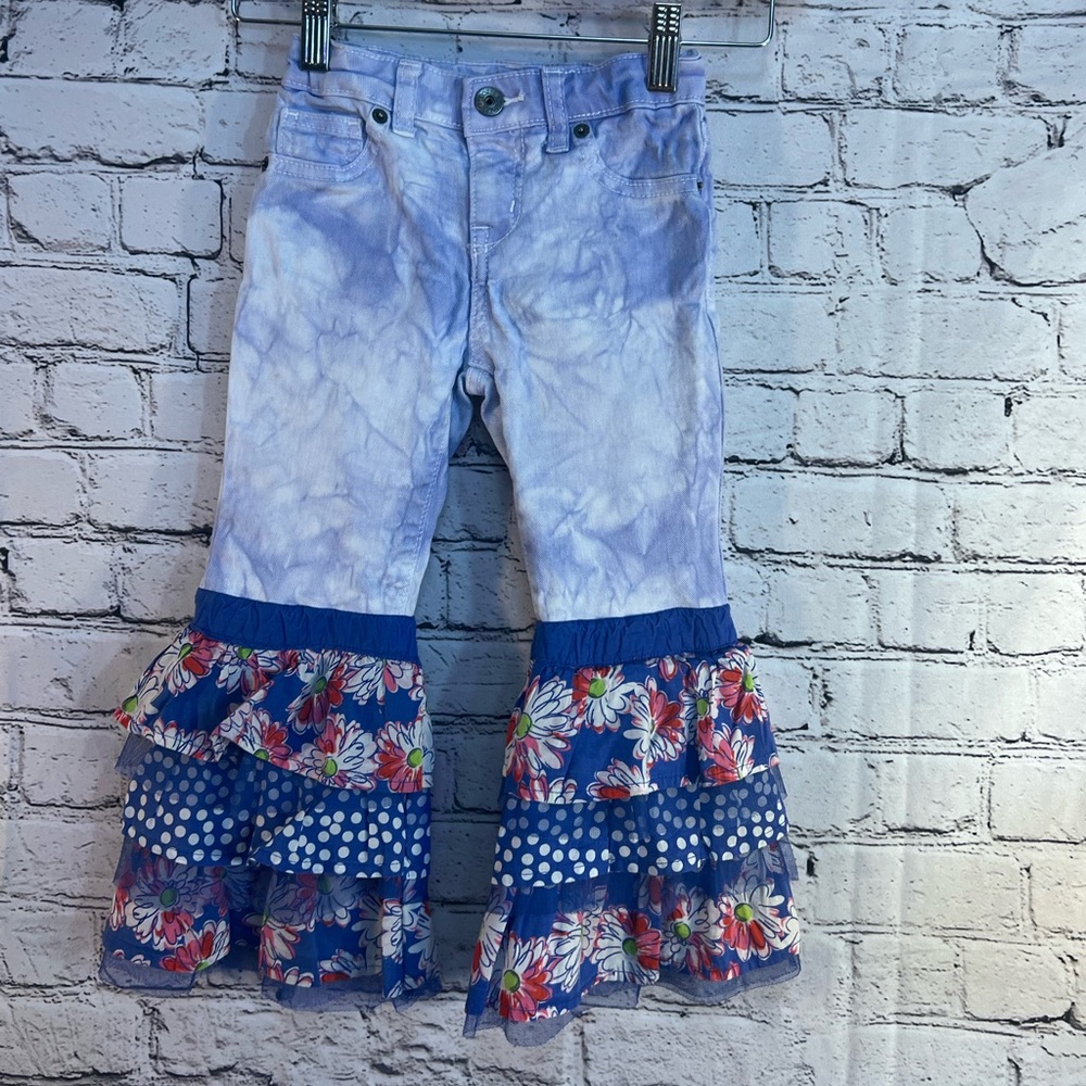 Adorablele upcycled little girl pant size 4